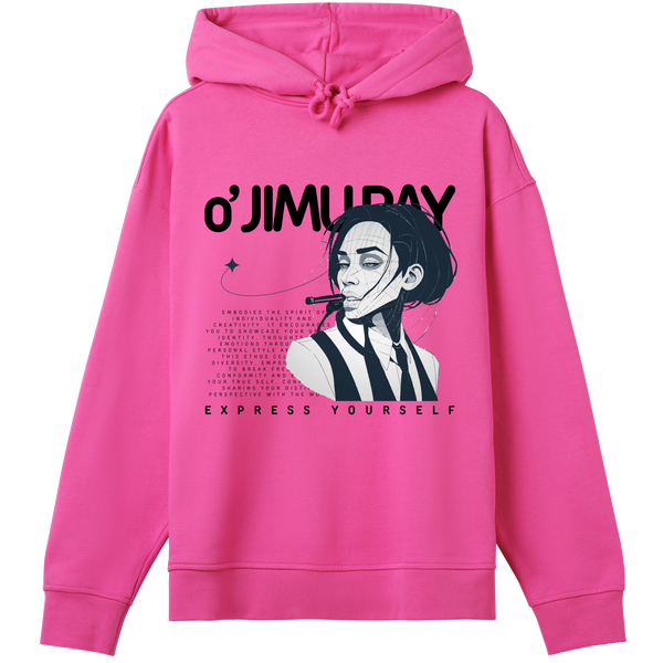 Sophisticated Rebel - Intense Gaze Hoodie - Hyper pink women - Hoodies