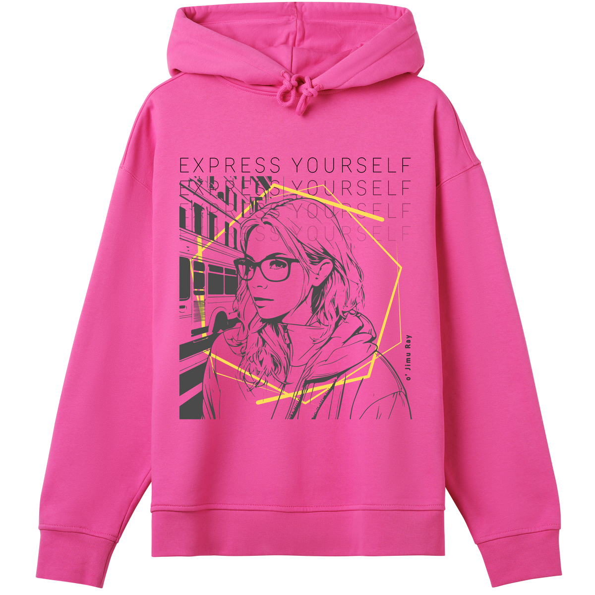 The Art of Expression Hoodie - Hyper pink women - Hoodies