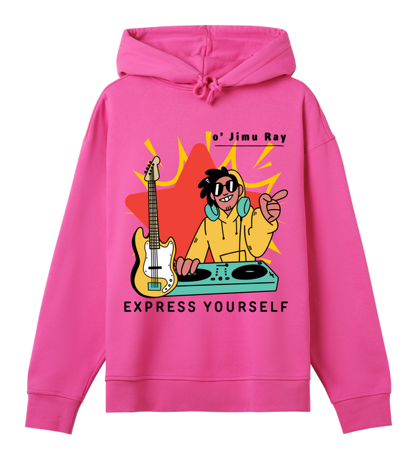 DJ Delight - Expressive Hoodie - Hyper pink women - Hoodies