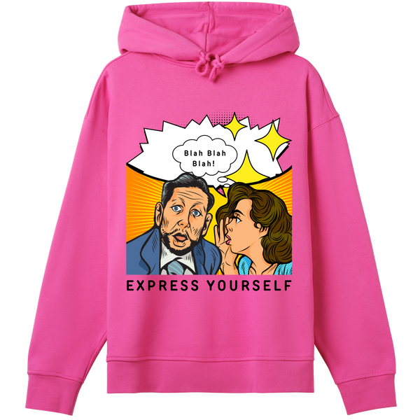 Express Yourself - Blah Blah Hoodie - Hyper pink women - Hoodies