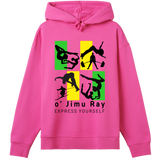 Flow & Strength - Artistic Vibes - Hyper pink women - Hoodies