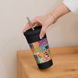 First Day Cheer - Vibrant Teacher Tribute Tumbler - Black - Tumblers