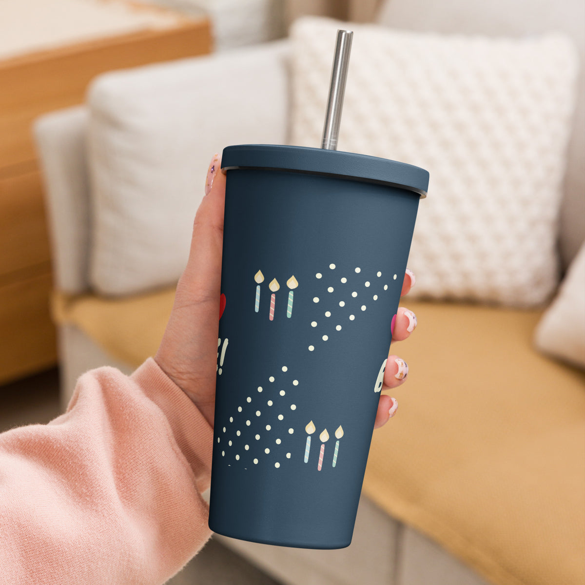 Birthday My Love – A Romantic Tumbler for Your King - Navy - Tumblers