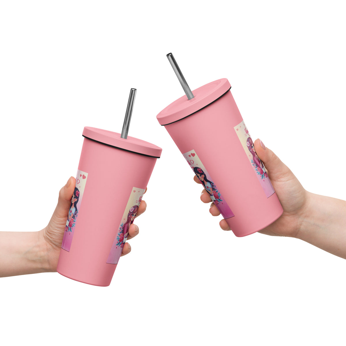 Made With Love - Celebrate Friend's Day with Every Sip - Pink - Tumblers