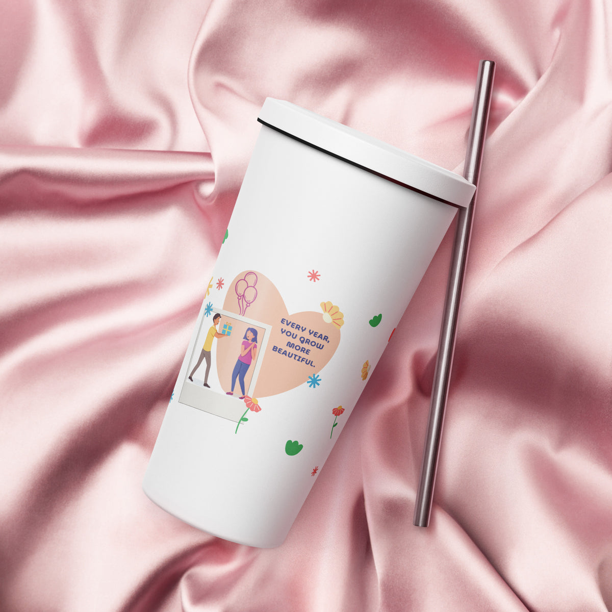 Every Year, You Grow More Beautiful - Birthday Tumbler for Wife - - Tumblers