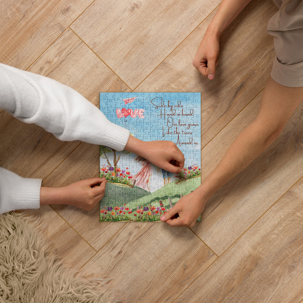 Side by Side - A Love Story Puzzle - 252 pieces - Puzzles