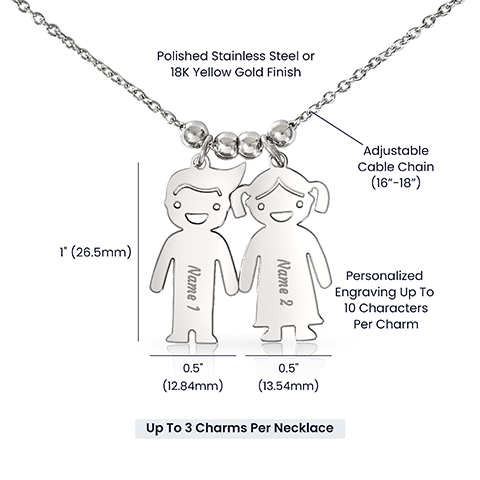 Timeless Friendship - Kid Charm Necklace - - Necklaces