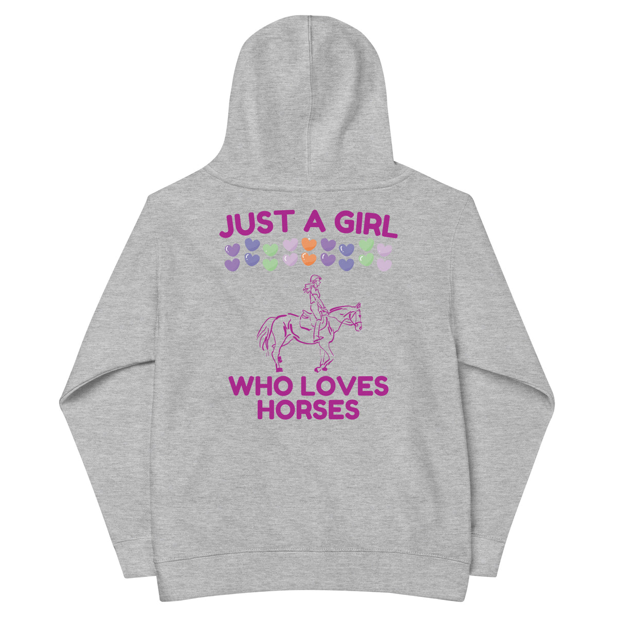 Just a Girl Who Loves Horses Kids Eco Hoodie - - Kid's Hoodie