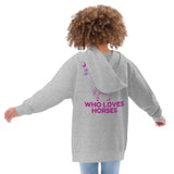 Just a Girl Who Loves Horses Kids Eco Hoodie - - Kid's Hoodie