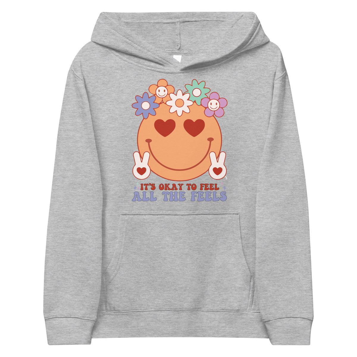 Feel All the Feels Kids Hoodie - - Kid's Hoodies