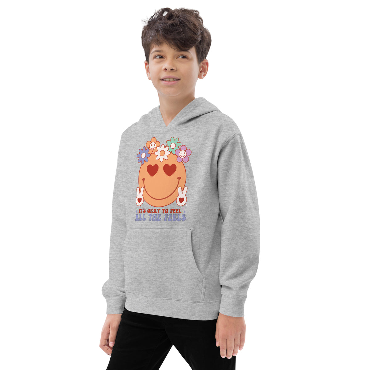 Feel All the Feels Kids Hoodie - - Kid's Hoodies