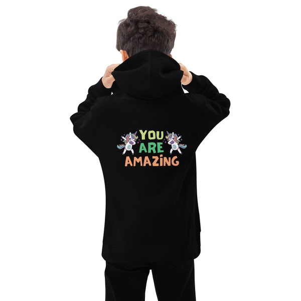 Unicorn Joy Eco Hoodie - You Are Amazing - - Kid's Hoodie