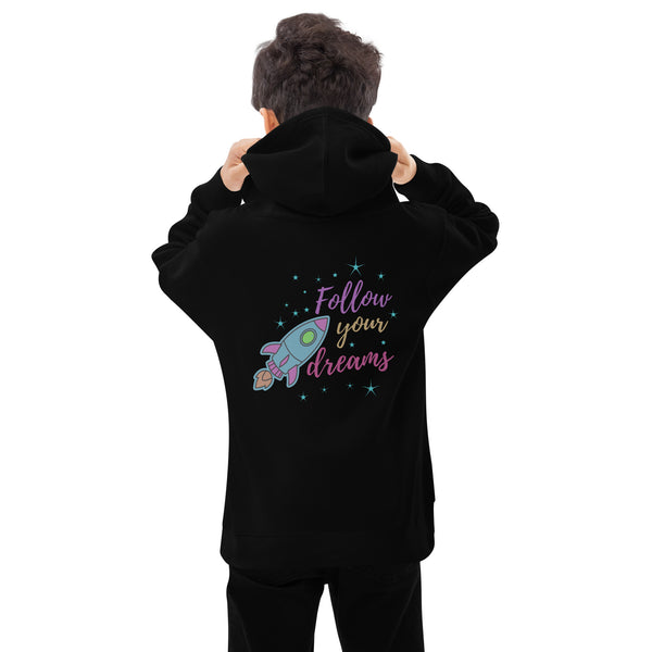 Rocket Dreams Eco Hoodie - Follow Your Dreams - - Kid's Hoodie