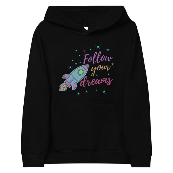 Rocket Dreams Eco Hoodie - Follow Your Dreams - - Kid's Hoodie