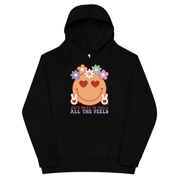 Feel All the Feels Kids Hoodie - - Kid's Hoodies