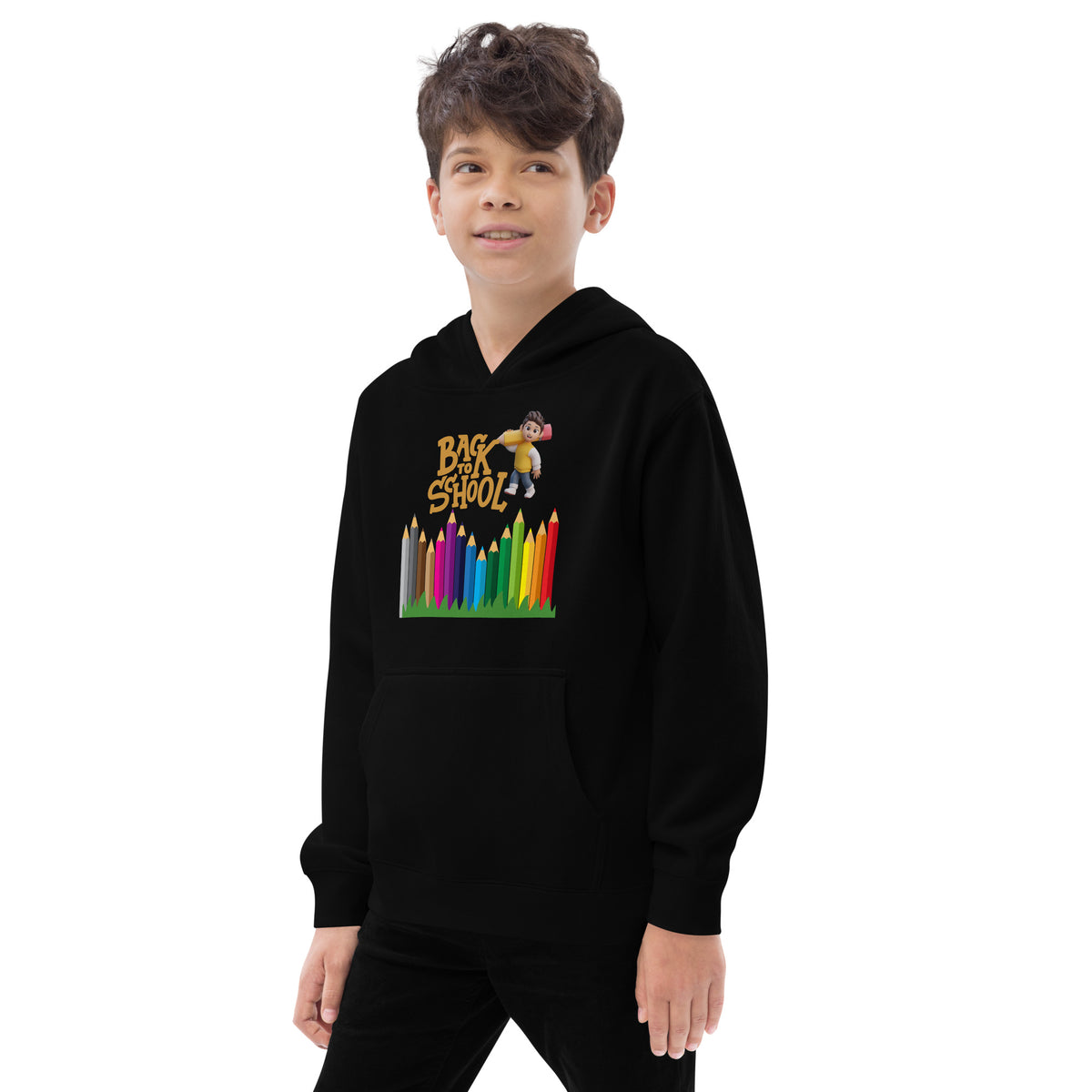 Colorful Adventures Await - Back to School Kids Hoodie - - Hoodies