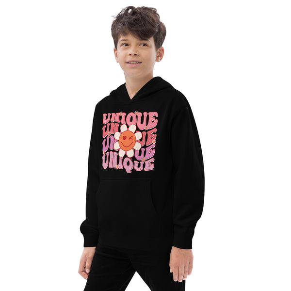 Unique Smiling Flowers Kids Hoodie - -