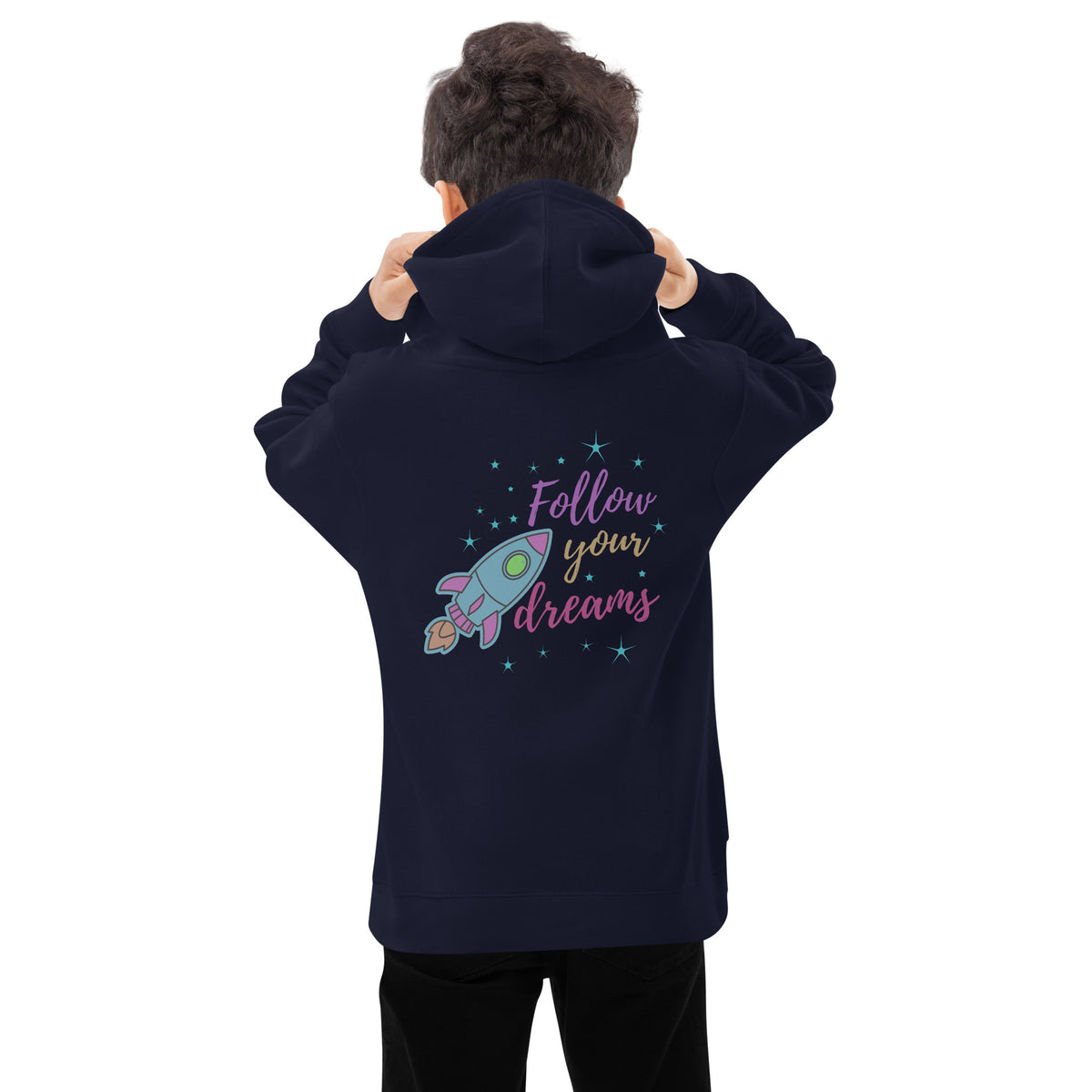 Rocket Dreams Eco Hoodie - Follow Your Dreams - - Kid's Hoodie