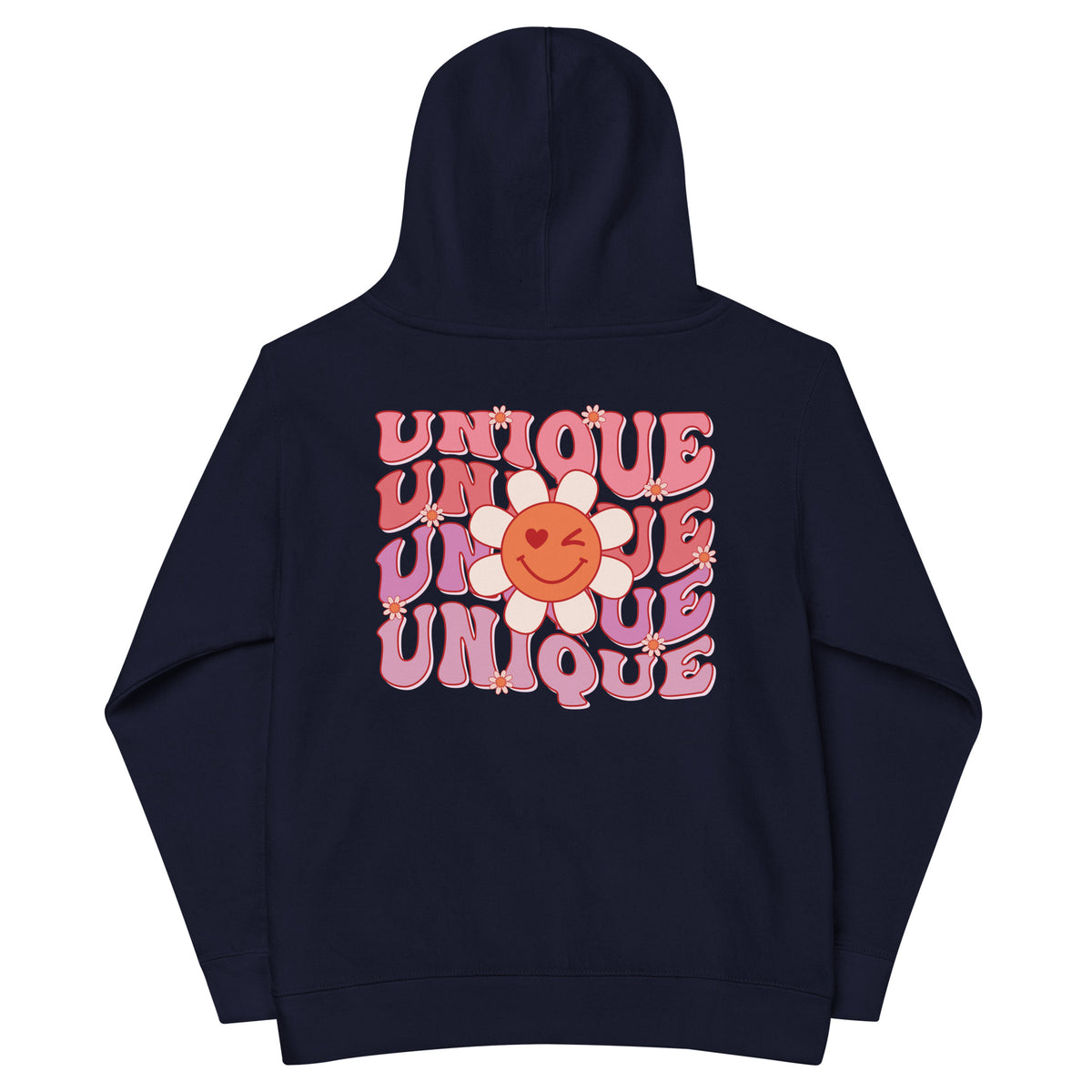 Unique Smiling Flowers Kids Hoodie - -