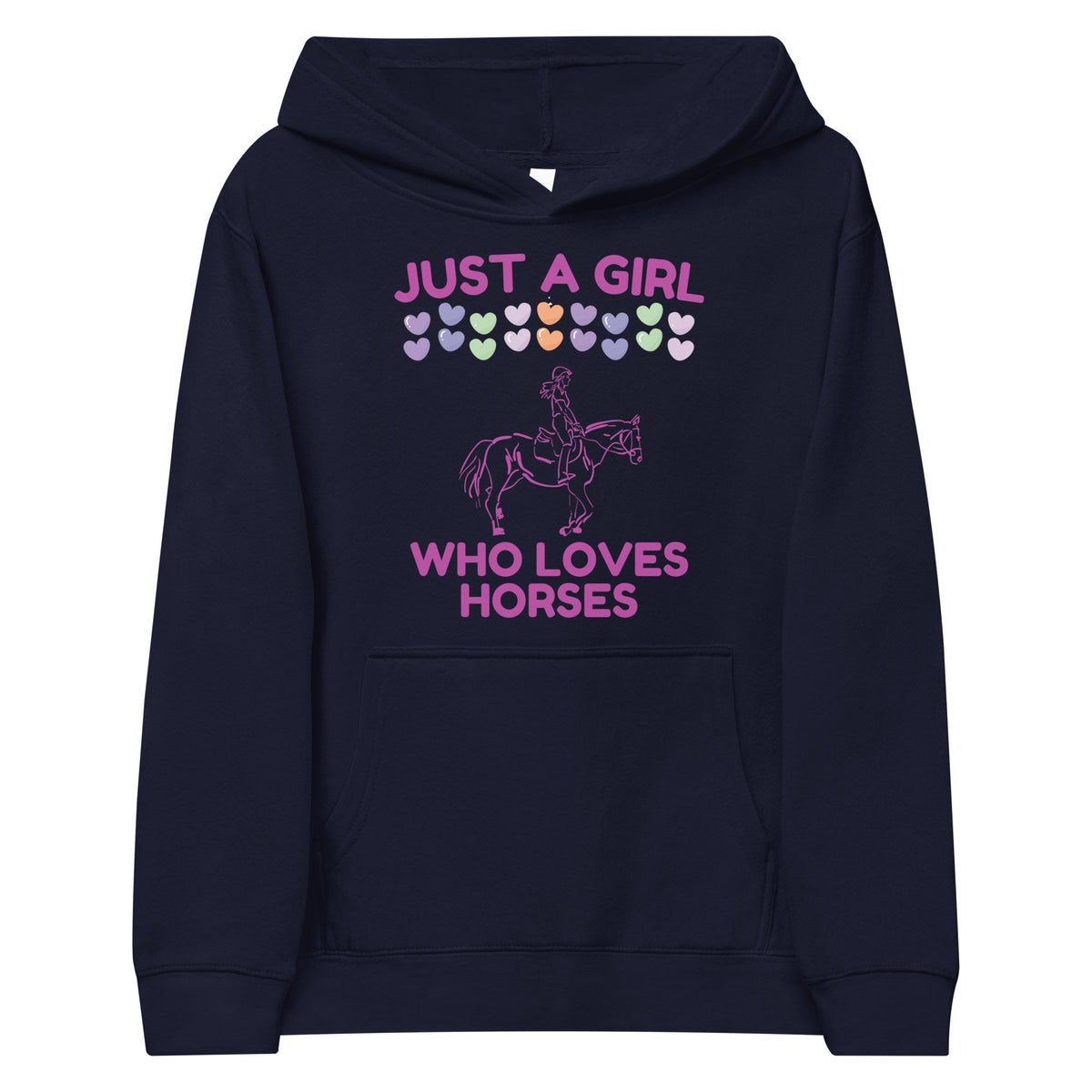 Just a Girl Who Loves Horses Kids Eco Hoodie - - Kid's Hoodie