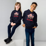 Grow Positive Thoughts Kids Hoodie - Navy Blazer -