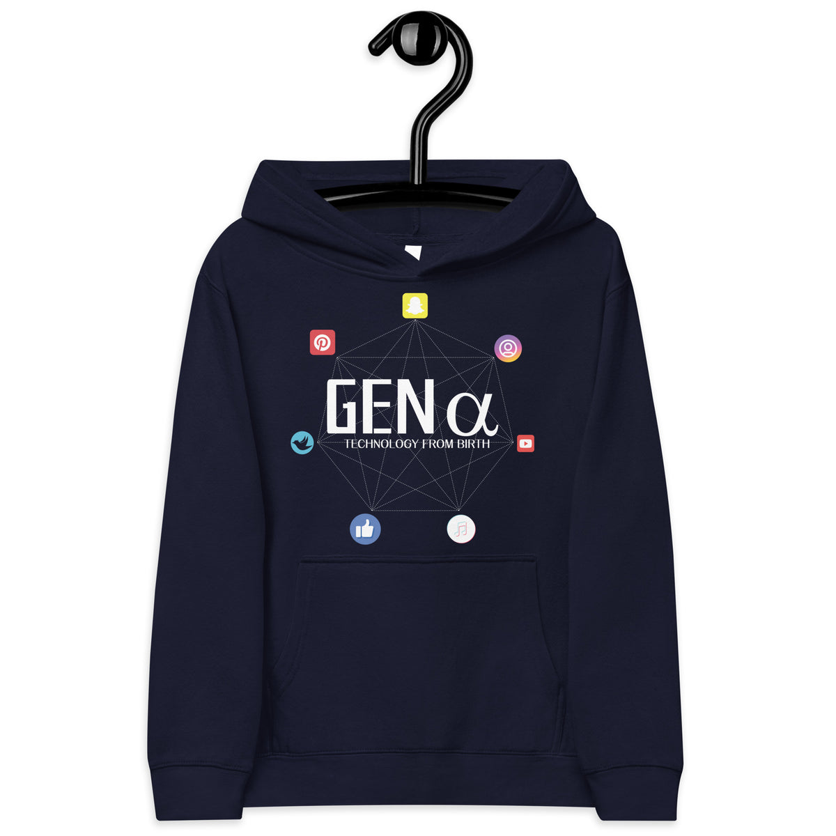 Gen Alpha Tech Hoodie - Born in the Digital Age - - Hoodies