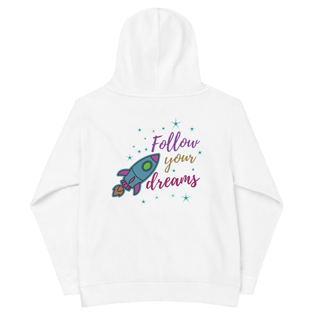 Rocket Dreams Eco Hoodie - Follow Your Dreams - - Kid's Hoodie