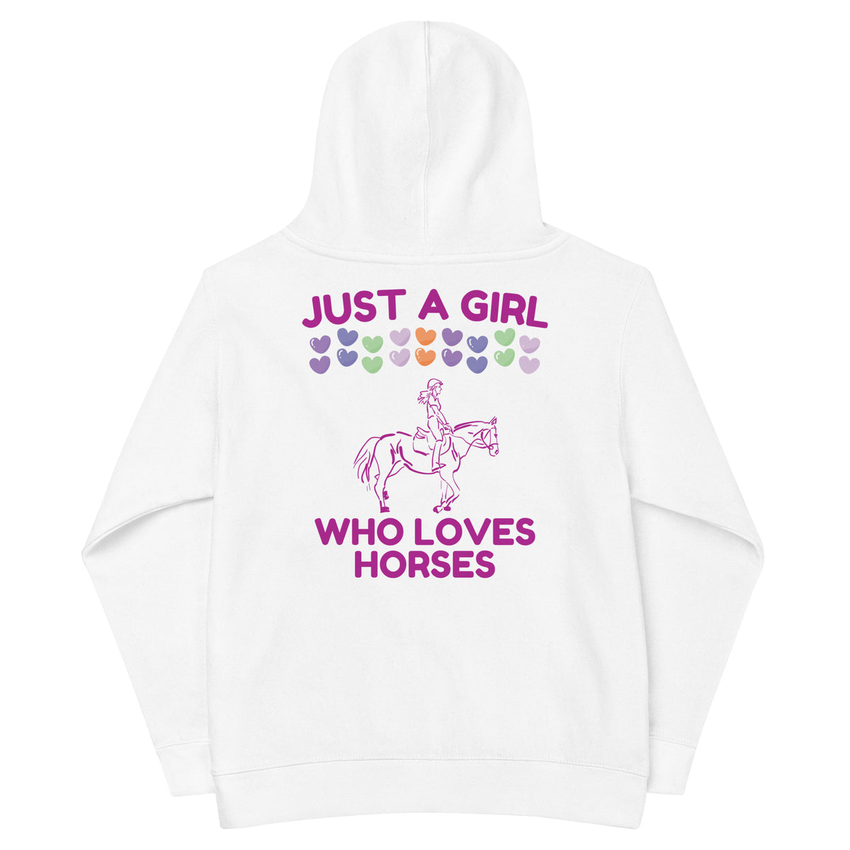 Just a Girl Who Loves Horses Kids Eco Hoodie - - Kid's Hoodie