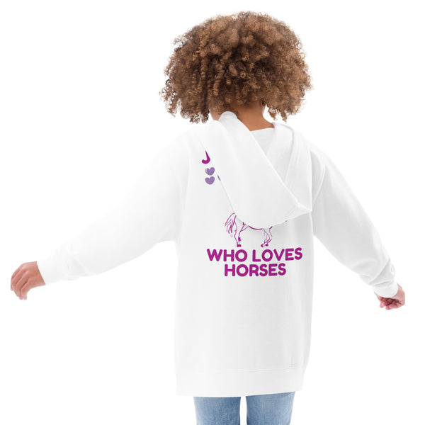 Just a Girl Who Loves Horses Kids Eco Hoodie - - Kid's Hoodie