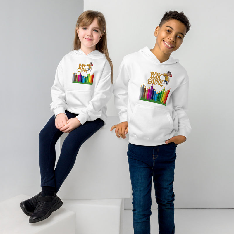 Colorful Adventures Await - Back to School Kids Hoodie - - Hoodies