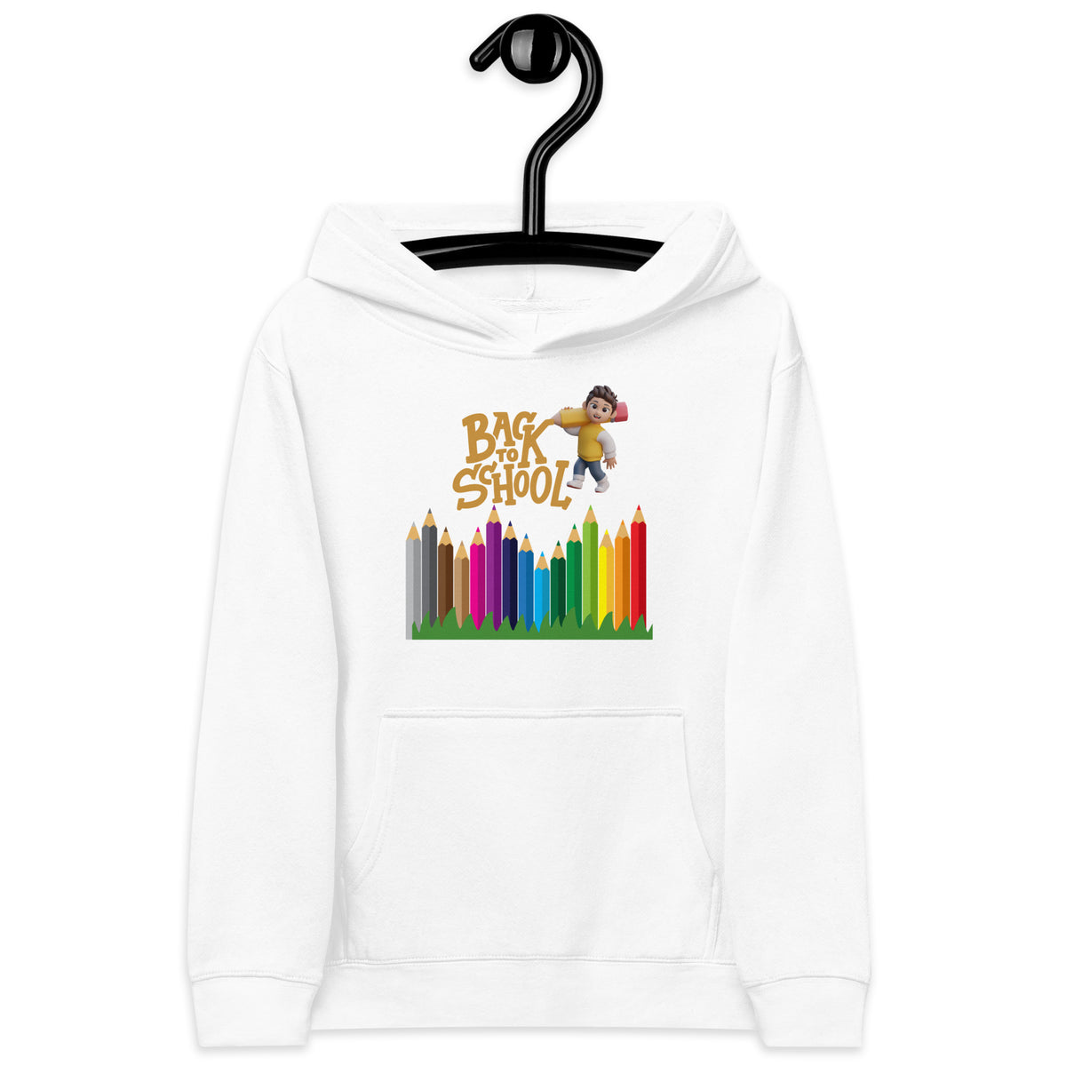 Colorful Adventures Await - Back to School Kids Hoodie - - Hoodies