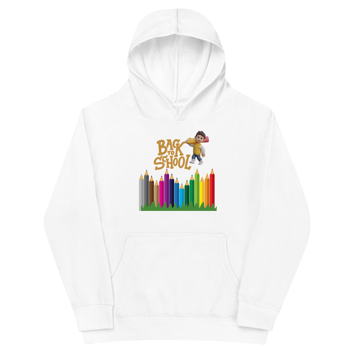 Colorful Adventures Await - Back to School Kids Hoodie - - Hoodies