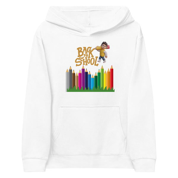 Colorful Adventures Await - Back to School Kids Hoodie - White - Hoodies