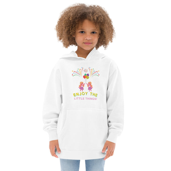 Enjoy the Little Things - Kids Eco Hoodie - White - Kid's Hoodies