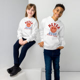 Never Stop Smiling - Kids Fleece Hoodie - White -