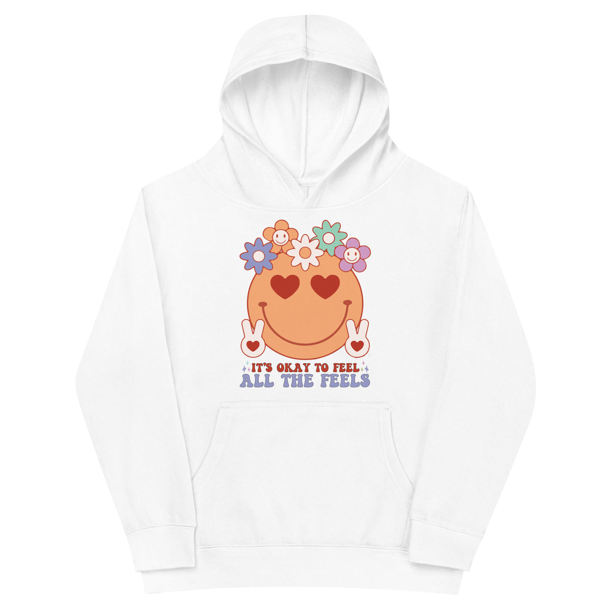 Feel All the Feels Kids Hoodie - - Kid's Hoodies