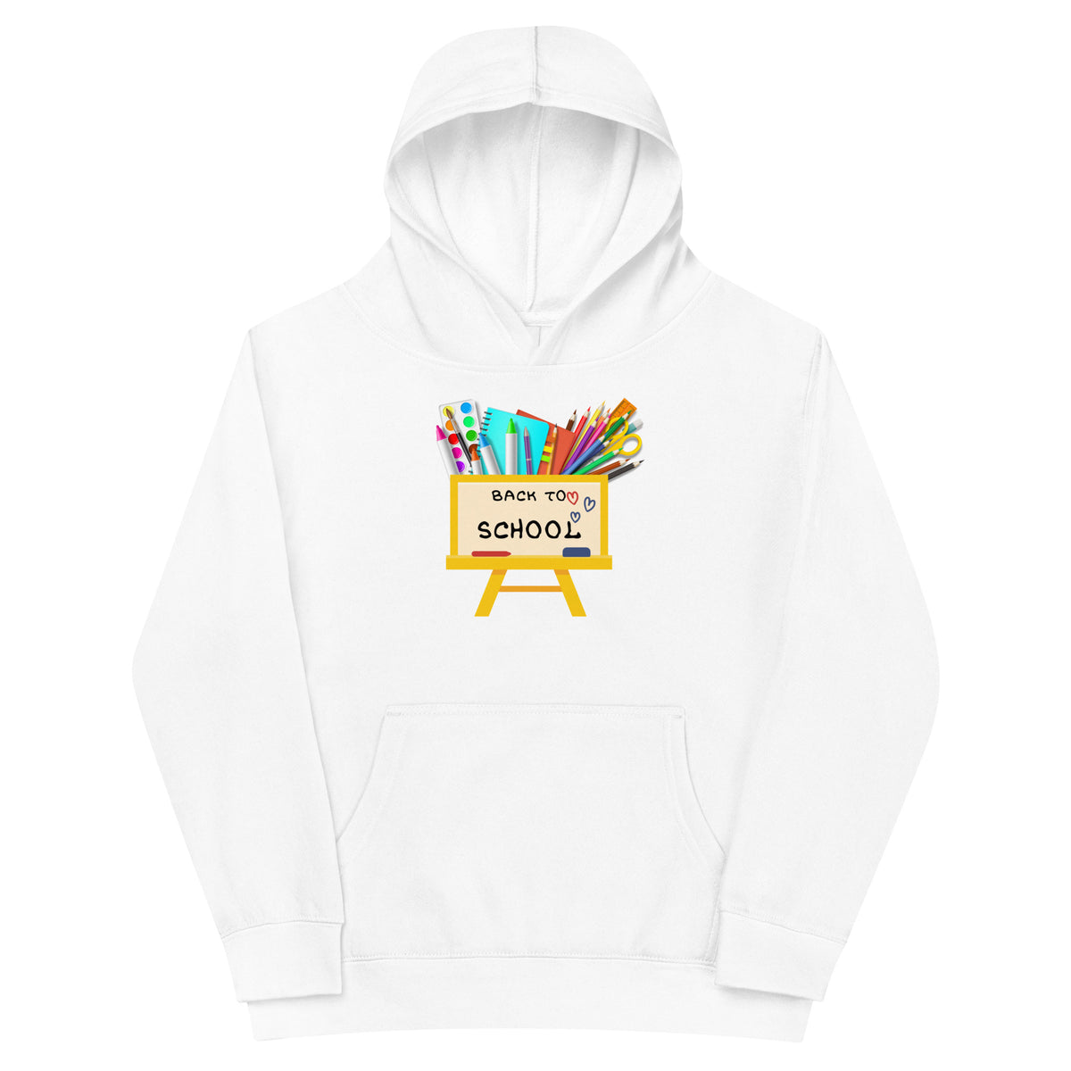 Colourful Adventures Await - Back to School Kids Hoodie - - Hoodies