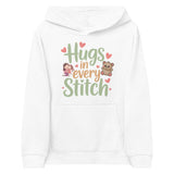 Hugs in Every Stitch - Heartwarming Kids Fleece Hoodie - - Hoodies