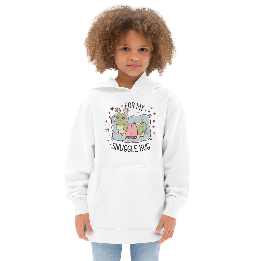 For My Snuggle Bug - Adorable Kids Fleece Hoodie - White - Hoodies