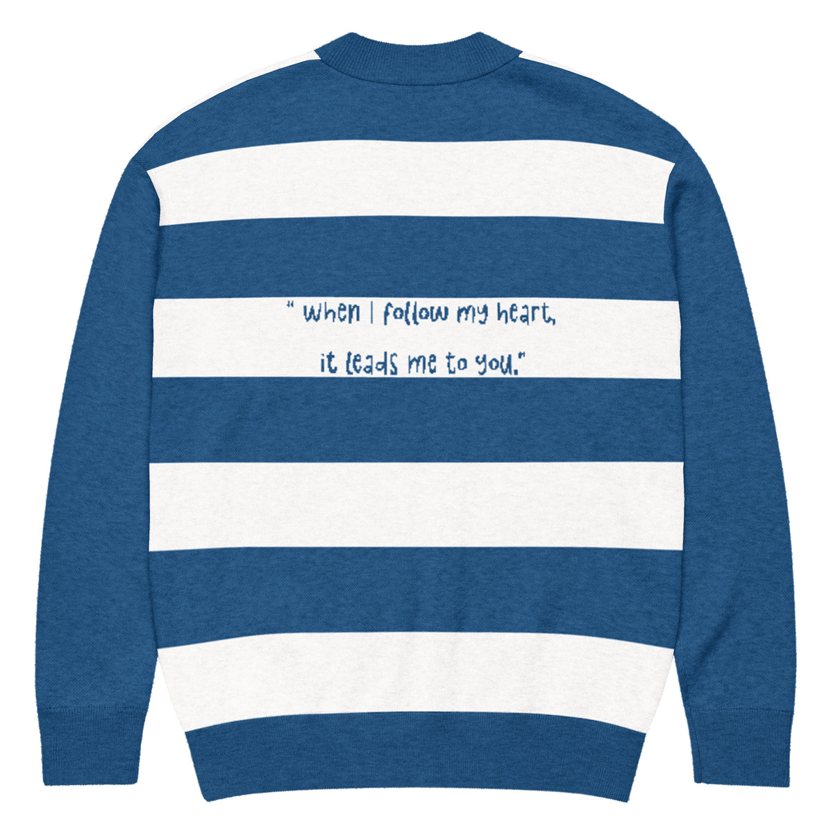 Stripes of Love – Cozy Cardigan Gift - - Long Sleeves T-shirts