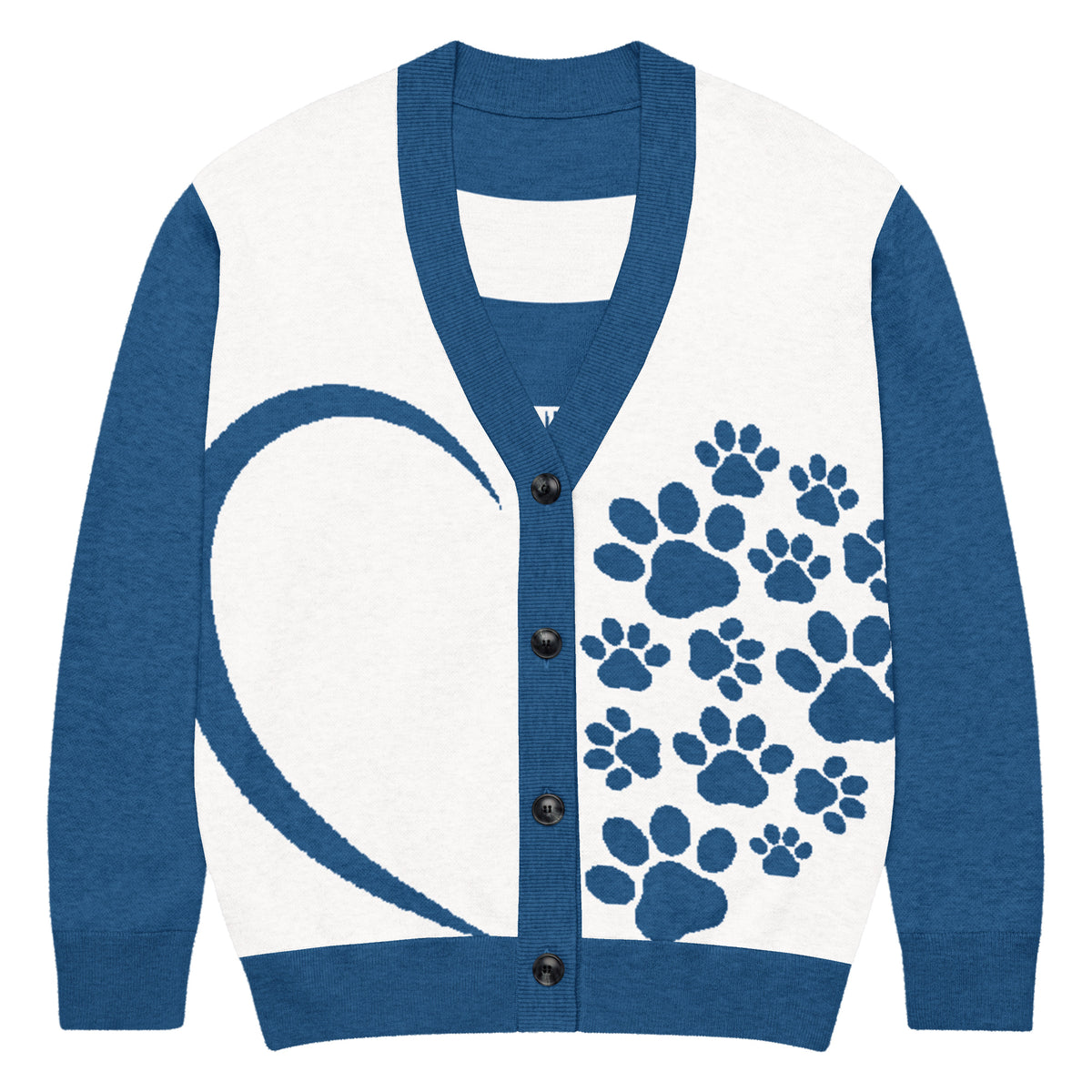 Stripes of Love – Cozy Cardigan Gift - 2XL - Long Sleeves T-shirts