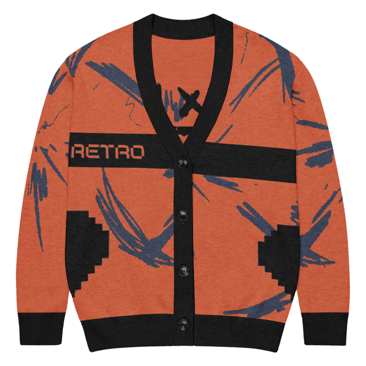 Nostalgia Mode – Retro Knitwear Gift - 2XL - Long Sleeve T-shirts