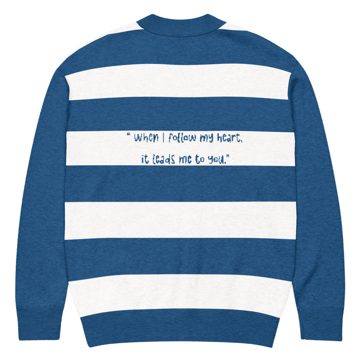 Stripes of Love – Cozy Cardigan Gift - - Long Sleeves T-shirts
