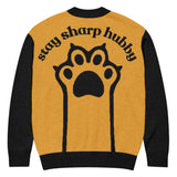 Whisker Warmth – Gift Knit Cardigan for Cat Lovers - - Long Sleeves T-shirts