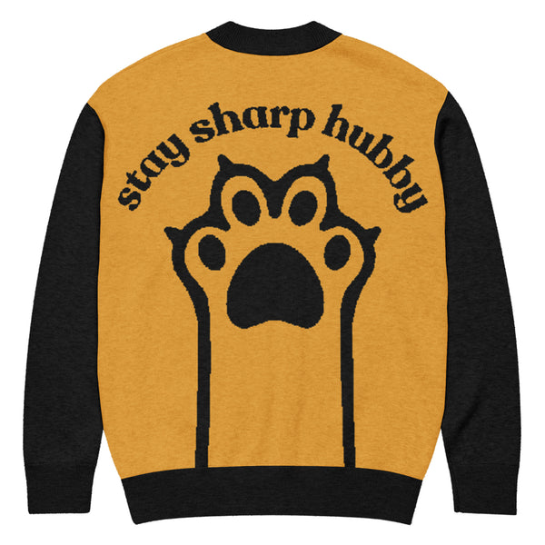 Whisker Warmth – Gift Knit Cardigan for Cat Lovers - - Long Sleeves T-shirts