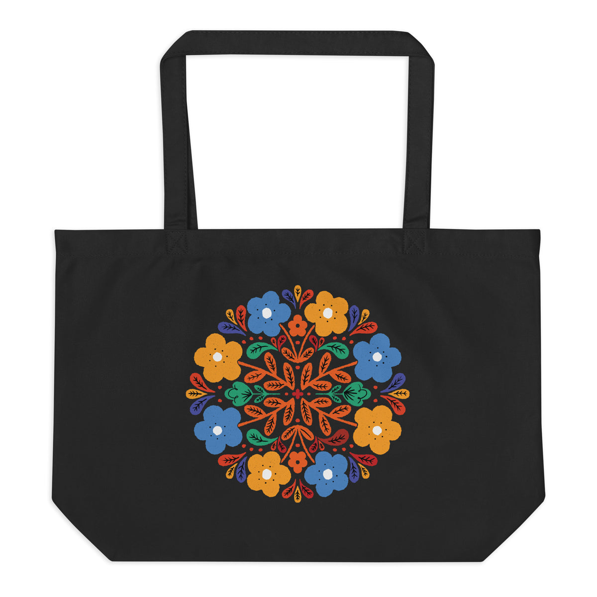 Floral Harmony - Carry Your Memories in Style - - Tote Bags