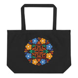 Floral Harmony - Carry Your Memories in Style - - Tote Bags