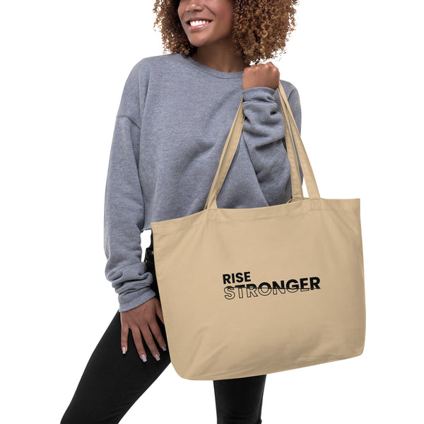 Rise Stronger - Empowerment Tote Bag - - Tote Bags