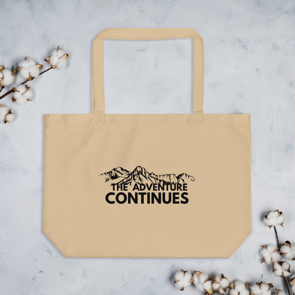 Adventure Awaits - The Adventure Continues Organic Bag - Default Title - Tote Bags