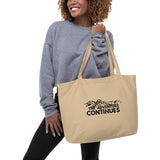 Adventure Awaits - The Adventure Continues Organic Bag - - Tote Bags